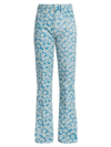 RE/DONE WOMEN'S FLORAL BOOTCUT JEANS