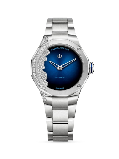 Baume & Mercier Women's Riviera Stainless Steel & Diamond Watch
