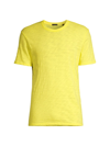 Atm Anthony Thomas Melillo Slub Cotton Crewneck Tee In Lemonade