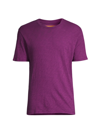 Atm Anthony Thomas Melillo Slub Cotton Crewneck Tee In Plum