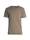 Atm Anthony Thomas Melillo Short-sleeve Regular Fit Stretch T-shirt In Bark