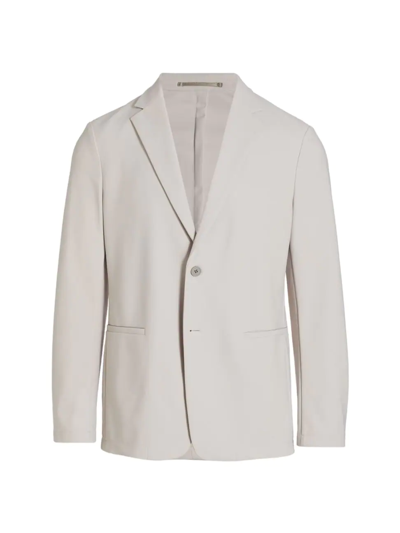 Theory Clinton Slim-fit Unstructured Crinkled Nylon-blend Blazer In Putty