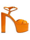 Schutz Women's Keefa Platform High Block Heel Sandals In Sun