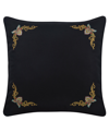 Shop Five Queens Court Stefania Sham, European In Black