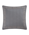 Five Queens Court Leah European Sham Bedding In Blue