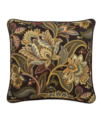 Five Queens Court Stefania Decorative Pillow, 18" X 18" In Black