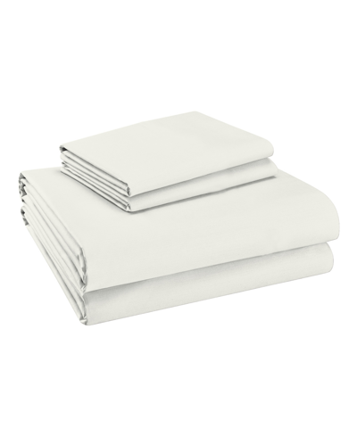 COLOR SENSE 800 THREAD COUNT COTTON BLEND 4 PC SATEEN SHEET SET, QUEEN