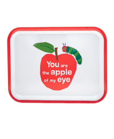 Godinger The World Of Eric Carle, The Very Hungry Caterpillar Apple Of My Eye Serving Tray In White