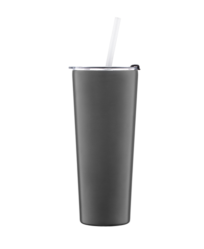 Thirstystone By Cambridge 24 oz Insulated Straw Tumbler In Black
