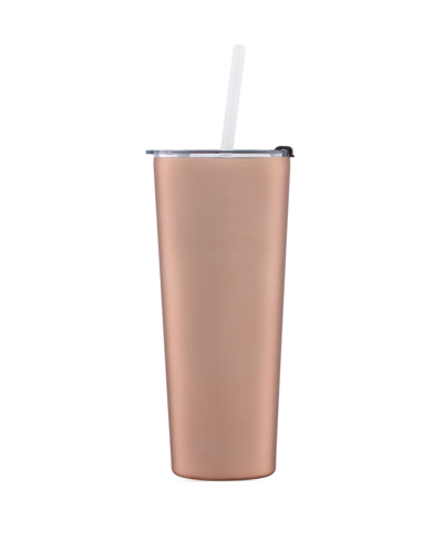 Thirstystone By Cambridge 24 oz Insulated Straw Tumbler In Brushed Copper