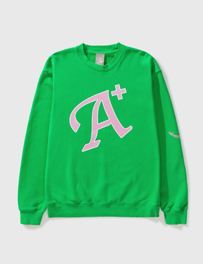 Perks And Mini A+ Crewneck Sweatshirt In Green