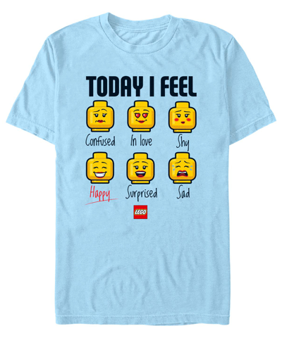 Fifth Sun Men's Lego Iconic Expressions Of Lego Lady Short Sleeve T-shirt In Blue
