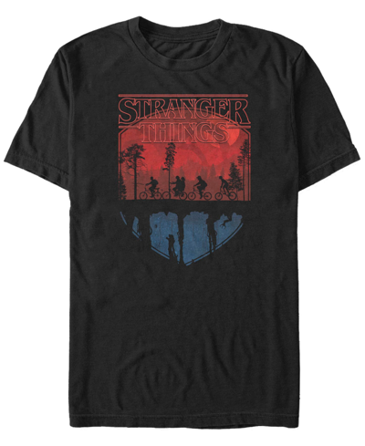 Fifth Sun Men's Stranger Things Flay Trail Short Sleeve T-shirt In Black