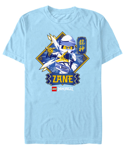 Fifth Sun Men's Lego Ninjago Zane Badge Short Sleeve T-shirt In Light Blue