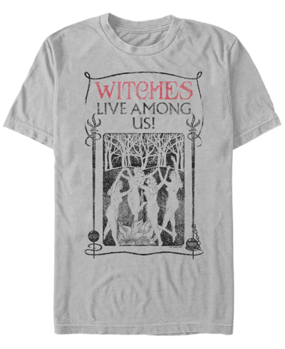 Fifth Sun Men's Fantastic Beasts And Where To Find Them Witches Among Us Short Sleeve T-shirt In Silver-tone
