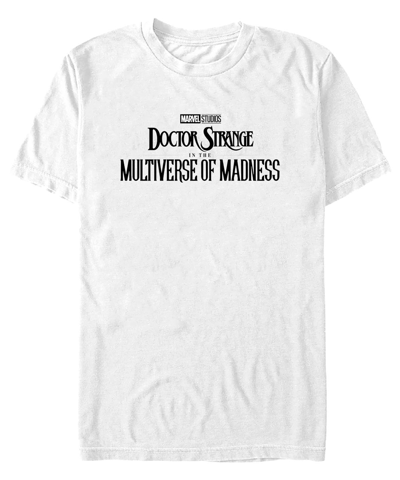 Fifth Sun Men's Marvel Film Doctor Strange Movie 2 Doctor Strange 2 Logo Short Sleeve T-shirt In White