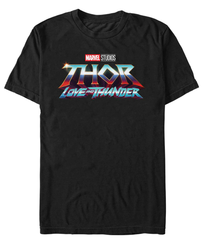 Fifth Sun Big Boys Thor - Love And Thunder Thunder Logo Short Sleeve T-shirt In Black
