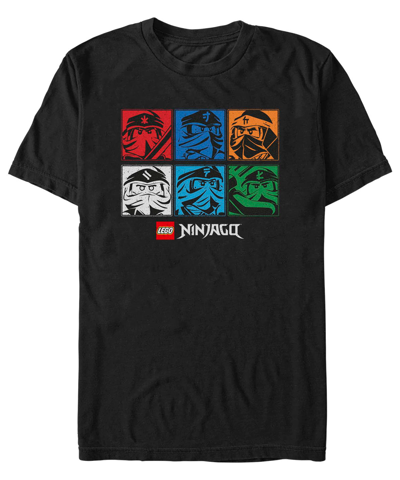 Fifth Sun Men's Lego Ninjago Unite The Colors Short Sleeve T-shirt In Black