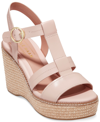 Cole Haan Women's Cloudfeel All Day Wedge Sandals In Peach Leather