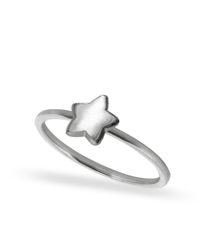 Alex Woo Mini Star Stacker Ring In Sterling Silver