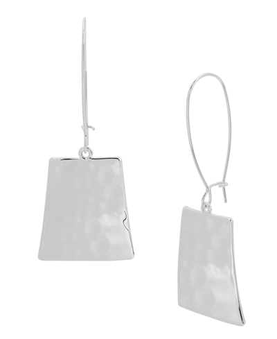 Robert Lee Morris Soho Geometric Dangle Earrings In Silver-tone