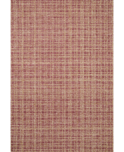 Chris Loves Julia Polly Pol-03 7'9" X 9'9" Area Rug In Cranberry
