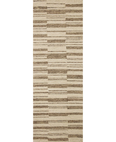 Chris Loves Julia Polly Pol-04 2' X 5' Runner" Area Rug In Tobacco