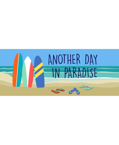 Liora Manne Frontporch Beach Paradise 2' X 5' Runner Outdoor Area Rug In Blue