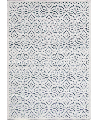 Edgewater Living Closeout!  Prima Loop Prl04 7'9" X 10'10" Outdoor Area Rug In White Mist