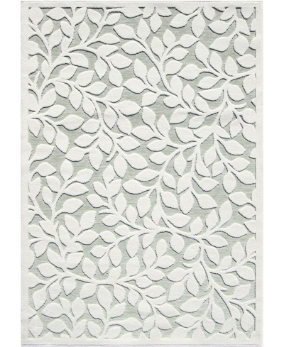 Edgewater Living Closeout!  Prima Loop Prl02 5'2" X 7'6" Outdoor Area Rug In White Sage