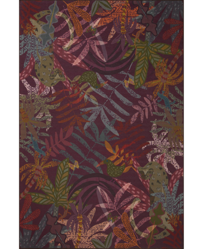 Justina Blakeney Pisolino Pso-05 2'3" X 3'9" Outdoor Area Rug In Purple