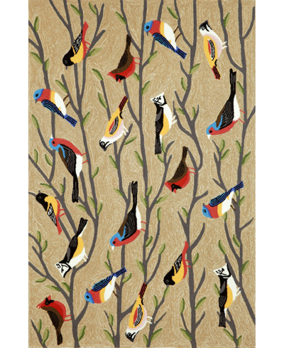 Liora Manne Frontporch Birds 5' X 7'6" Outdoor Area Rug In Multi