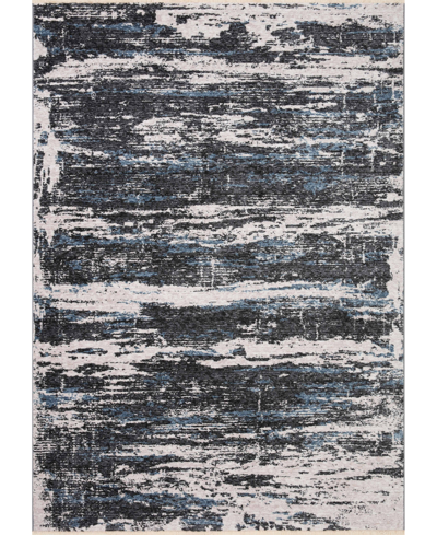 Spring Valley Home Vance Van-04 5'3"x7'9" Area Rug In Charcoal