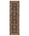 Jhb Design Devine Dev62r1 2'3" X 7'6" Runner Area Rug In Red/ivory