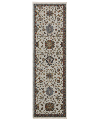 Jhb Design Devine Dev51w1 2'3" X 7'6" Runner Area Rug In Ivory