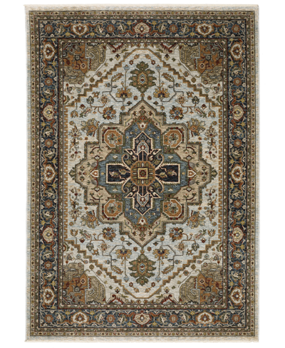 Jhb Design Aberdeen 1144w 3'3" X 5' Area Rug In Ivory,blue