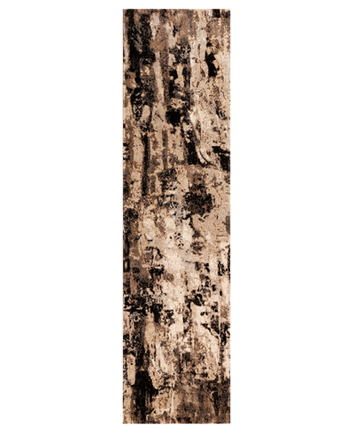 Liora Manne Fresco Abstract 1'11" X 7'6" Runner Outdoor Area Rug In Beige