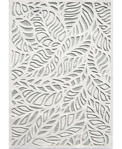 Edgewater Living Closeout!  Prima Loop Prl09 5'2" X 7'6" Outdoor Area Rug In White Sage