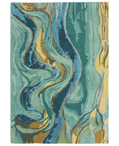 Liora Manne Corsica Panorama 7'6" X 9'6" Area Rug In Blue