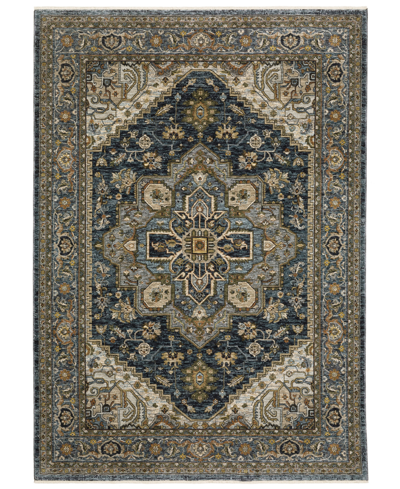 Jhb Design Aberdeen Abe44q 6'7" X 9'6" Area Rug In Blue