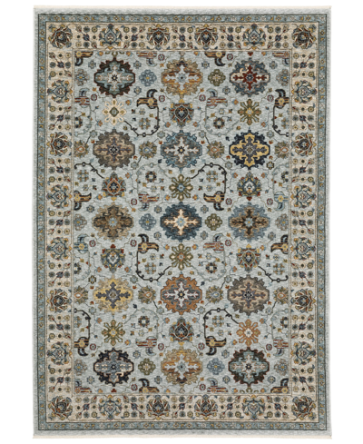 Jhb Design Devine Dev61w1 3'3" X 5' Area Rug In Blue Ivory