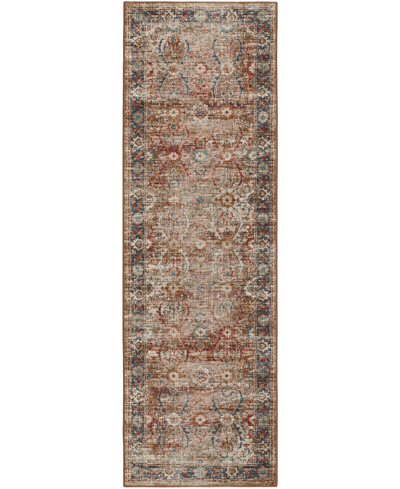 D Style Jericho Jc1 2'6" X 10' Runner Area Rug In Taupe