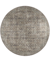 D Style Jericho Jc10 4' X 4' Round Area Rug In Mushroom