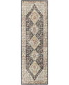 D Style Jericho Jc9 2'6" X 10' Runner Area Rug In Midnight