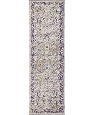 D Style Jericho Jc1 2'6" X 12' Runner Area Rug In Khaki