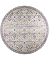 D Style Jericho Jc1 8' X 8' Round Area Rug In Khaki