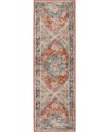 D Style Jericho Jc2 2'6" X 10' Runner Area Rug In Copper