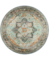 D Style Jericho Jc2 8' X 8' Round Area Rug In Mint