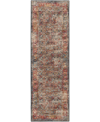 D Style Jericho Jc3 2'6" X 10' Runner Area Rug In Charcoal