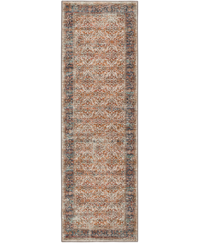 D Style Basilic Bas10 2'6" X 10' Runner Area Rug In Multi